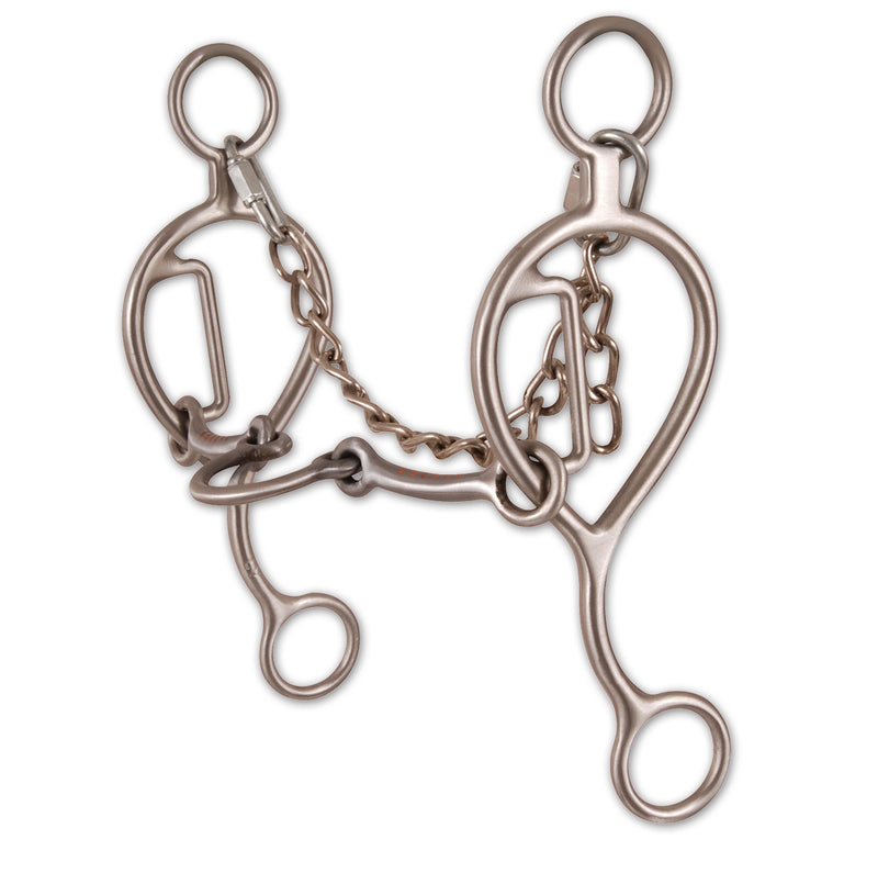 Classic Equine Les Vogt 7 3/4" Shank Ported Gag Bit