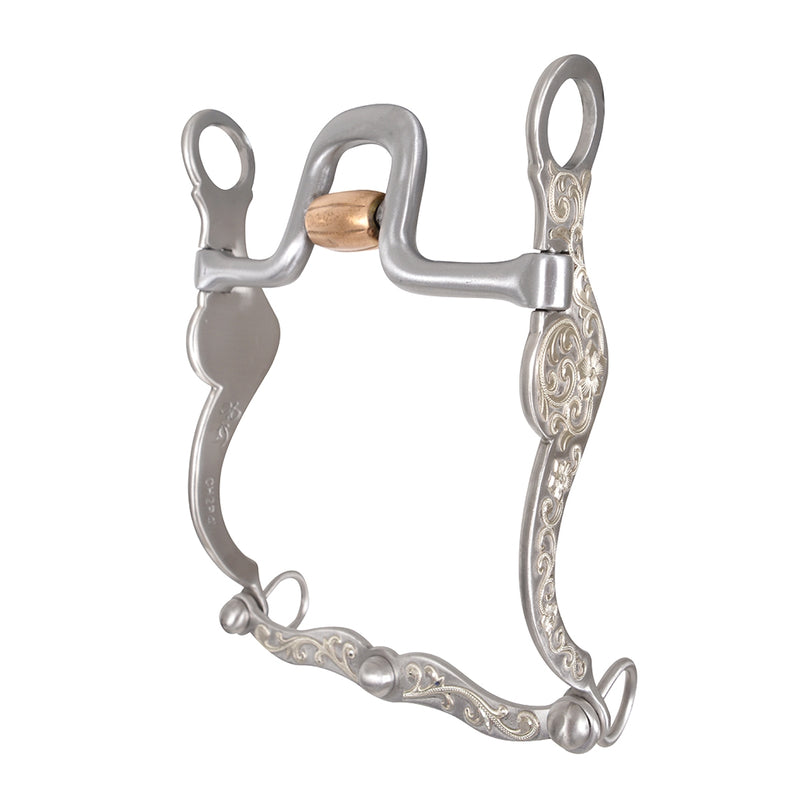 Classic Equine Les Vogt 2" Flat Port Roller Cowhorse Bit