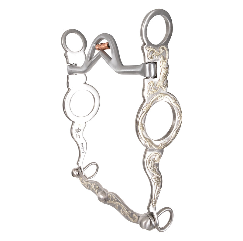 Classic Equine Les Vogt 1 1/2" Ported Roller Cowhorse Bit