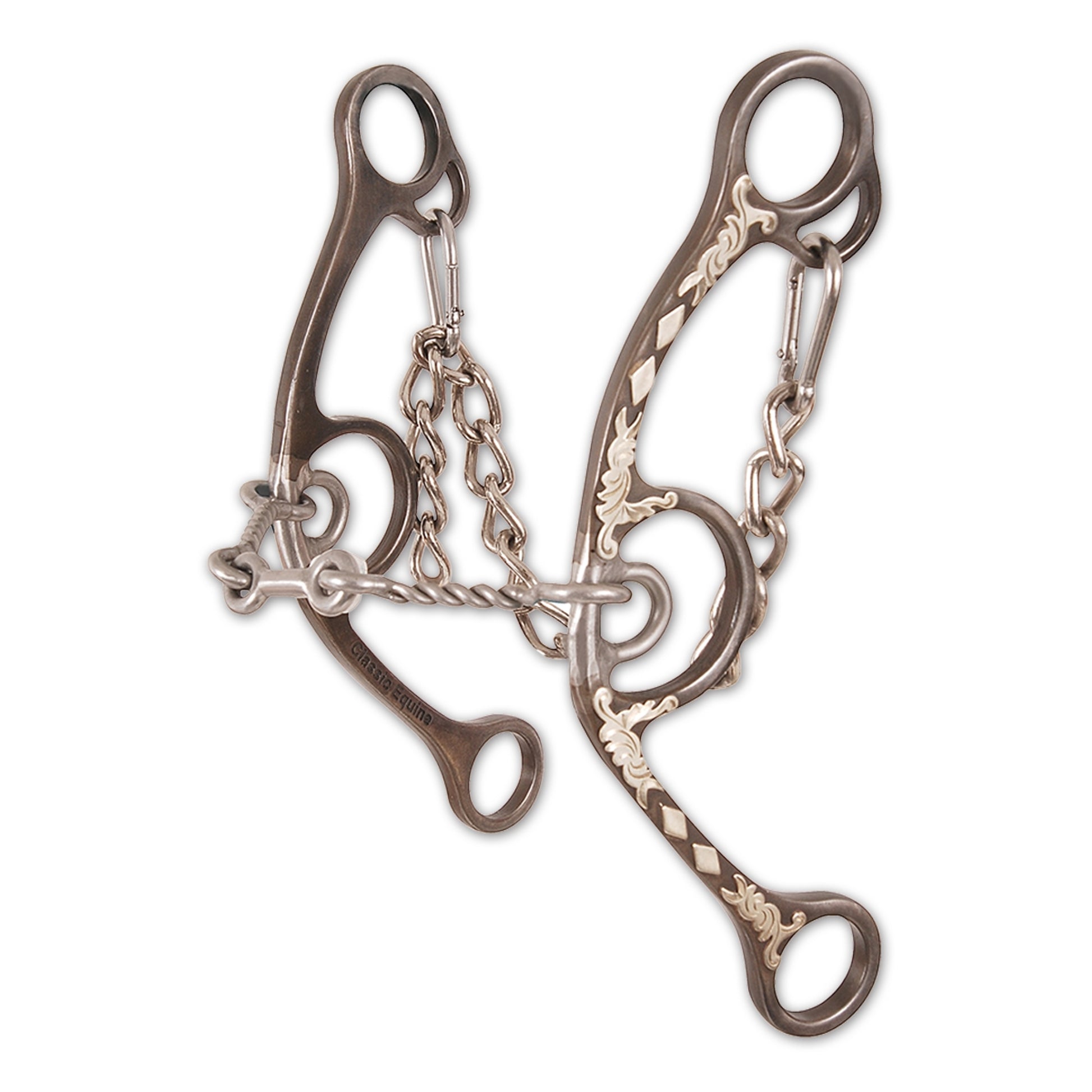 Classic Equine Long Shank II Twisted Wire Dogbone Bit