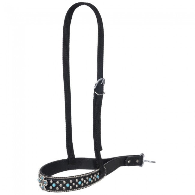 Tough-1 Starlight Collection Noseband With Turquoise Cross Conchos