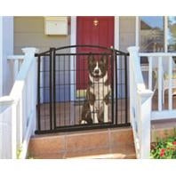 Outdoor Walk-Thru Gate With Small Pet Door