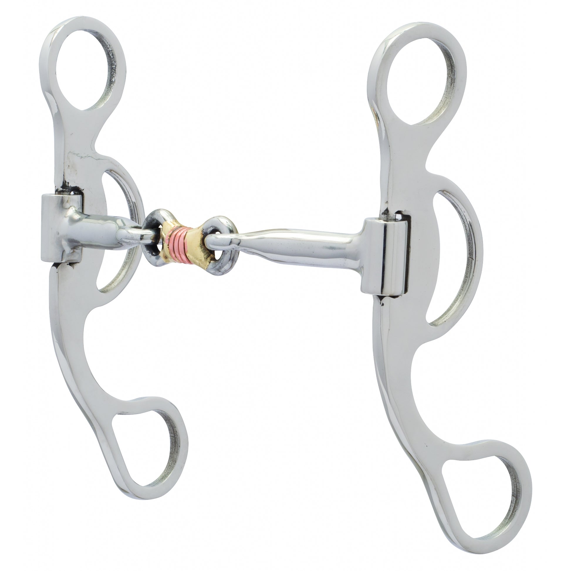 Weaver Pro Argentine Bit with Sweet Iron Copper Wire Wrap Dogbone Mouth