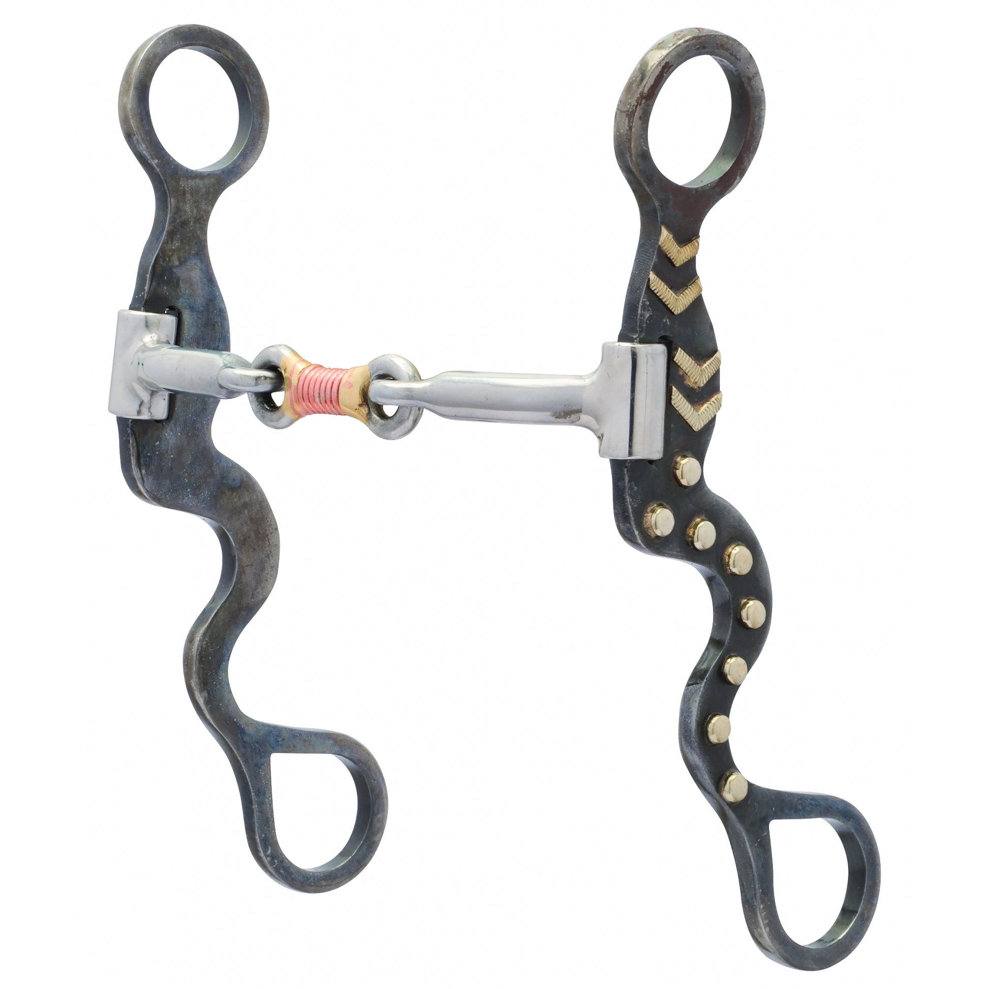 Weaver Pro "S" Shank Bit with Sweet Iron Copper Wire Wrapped Dogbone Mouth