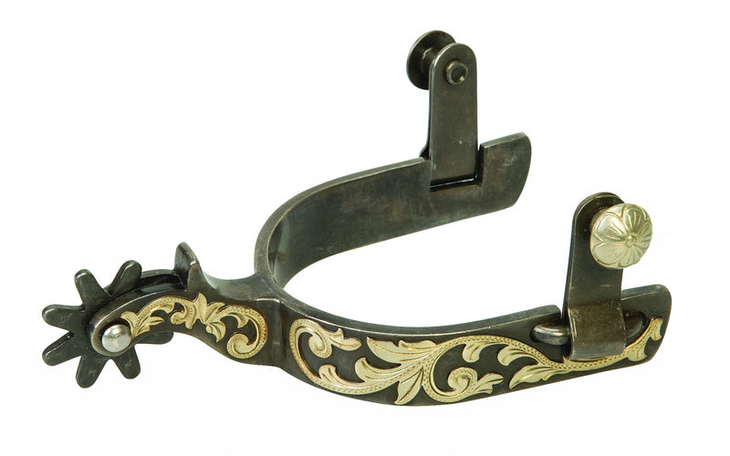 Weaver Ladies Spurs with Replaceable Rowels - Floral Accents