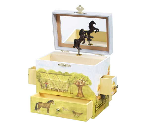 Enchantmints Horse Ranch Musical Treasure Box