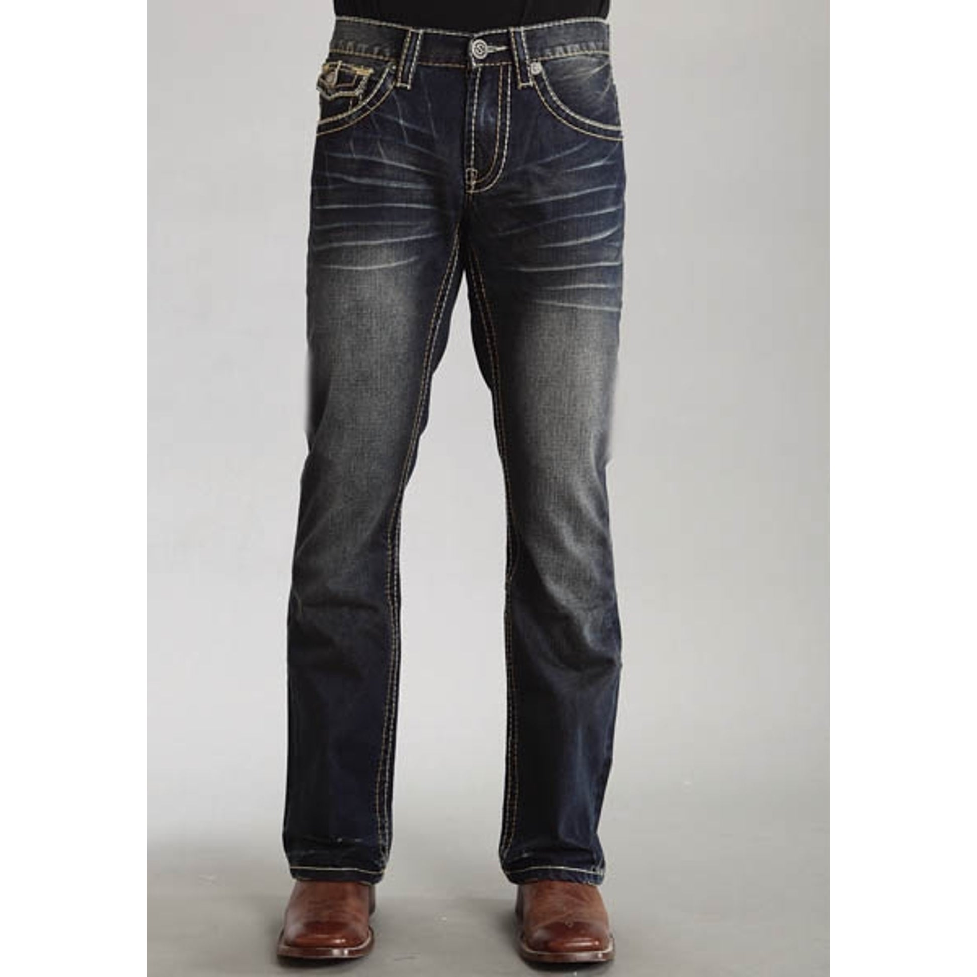 Stetson Mens 1014 Rocks Fit Collection Flap Pocket Jean