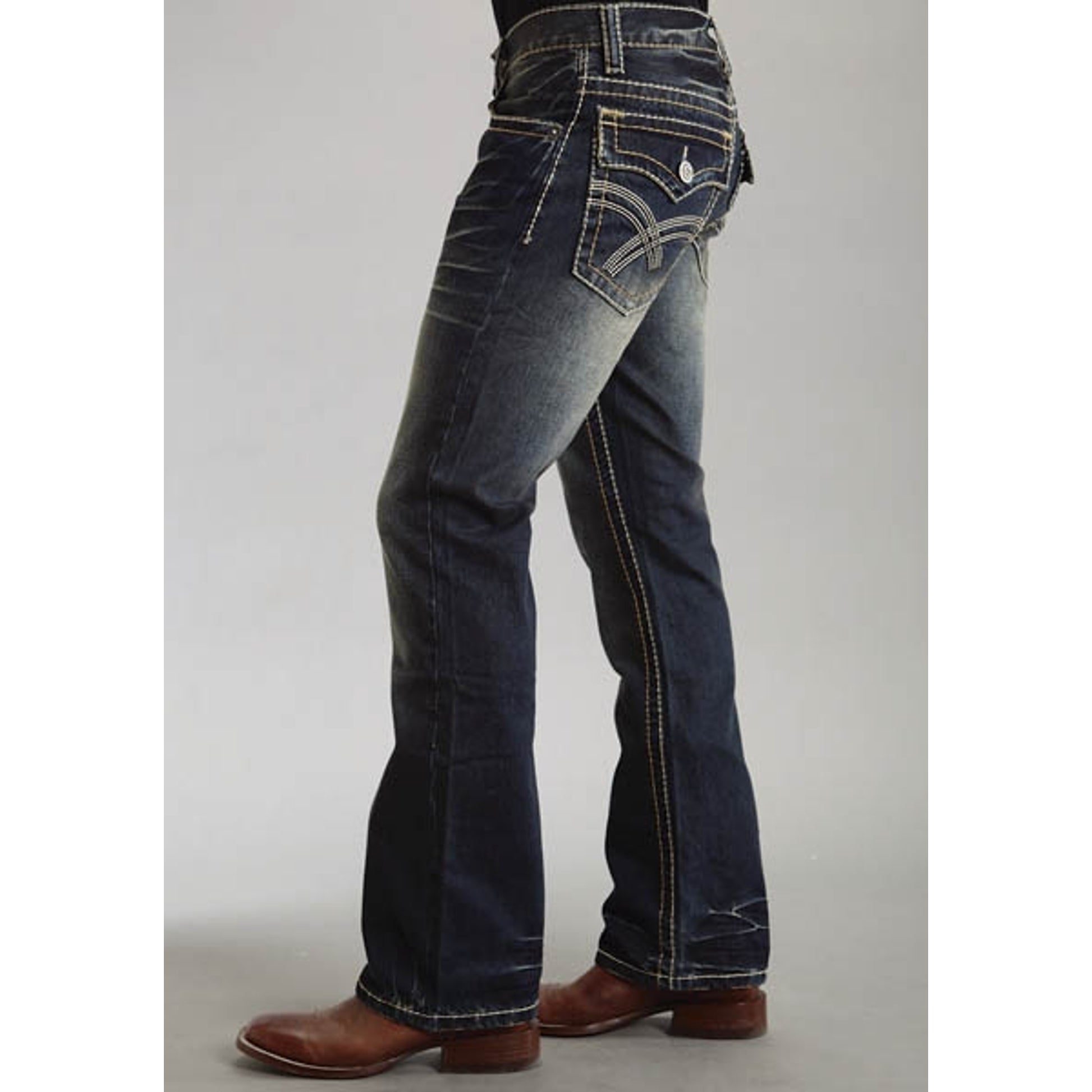 Stetson Mens 1014 Rocks Fit Collection Flap Pocket Jean