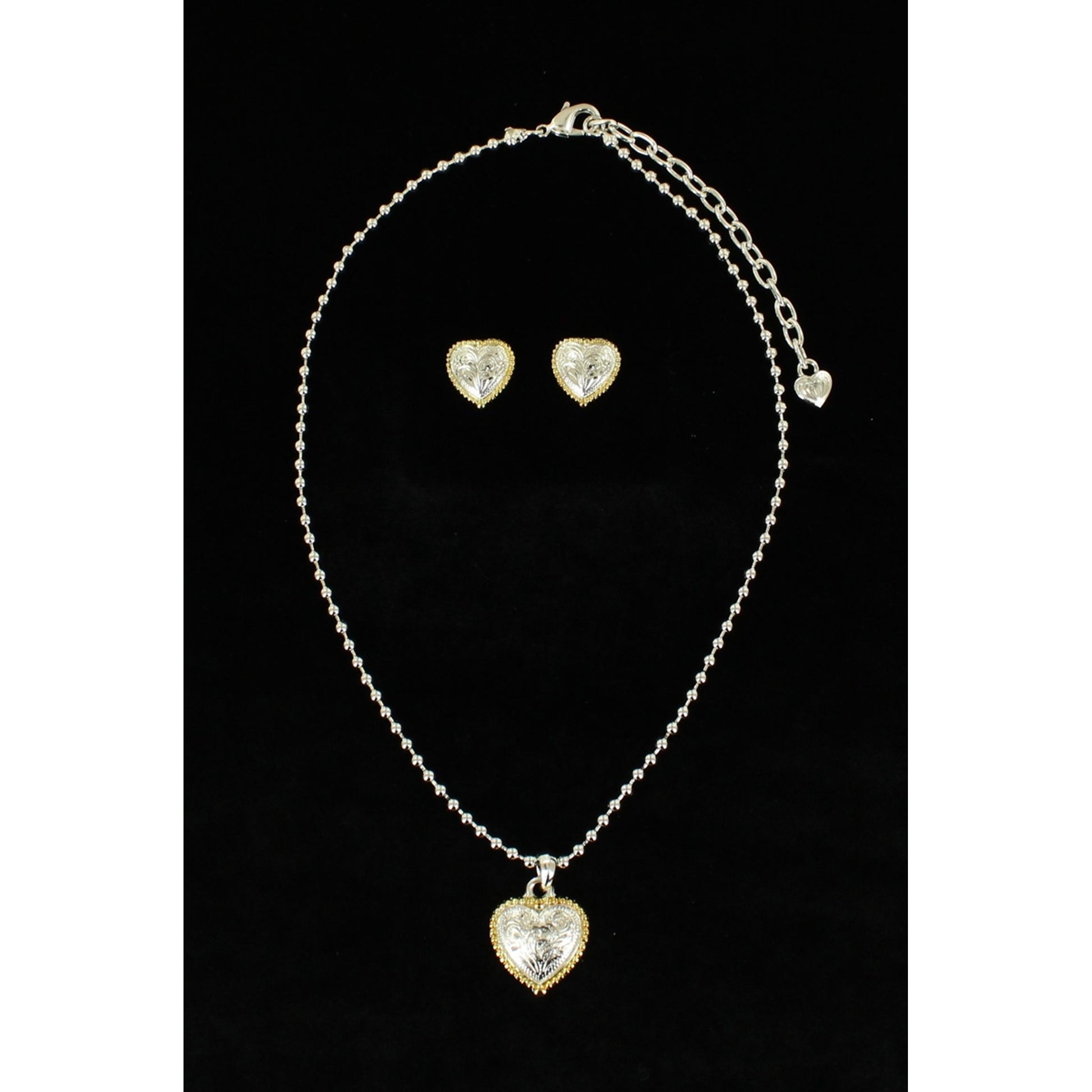 Blazin Roxx Beaded Heart Jewelry Set