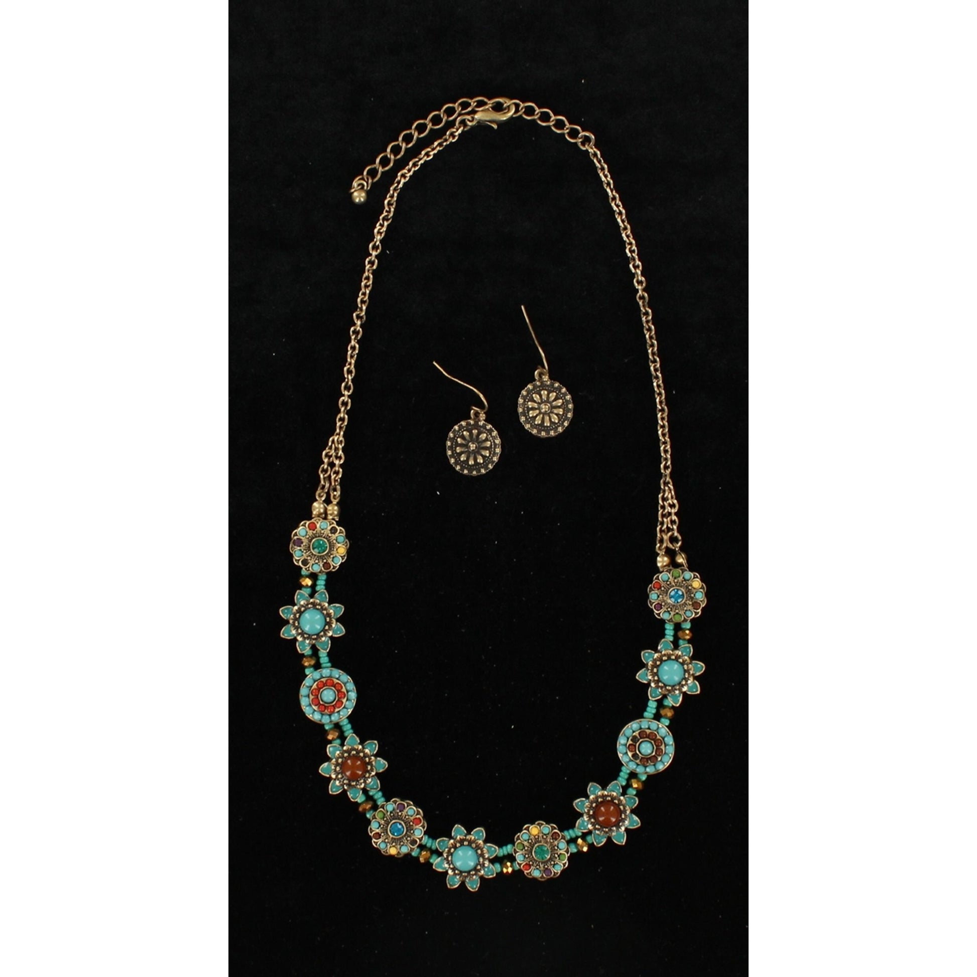 Blazin Roxx Circle Flower Jewelry Set