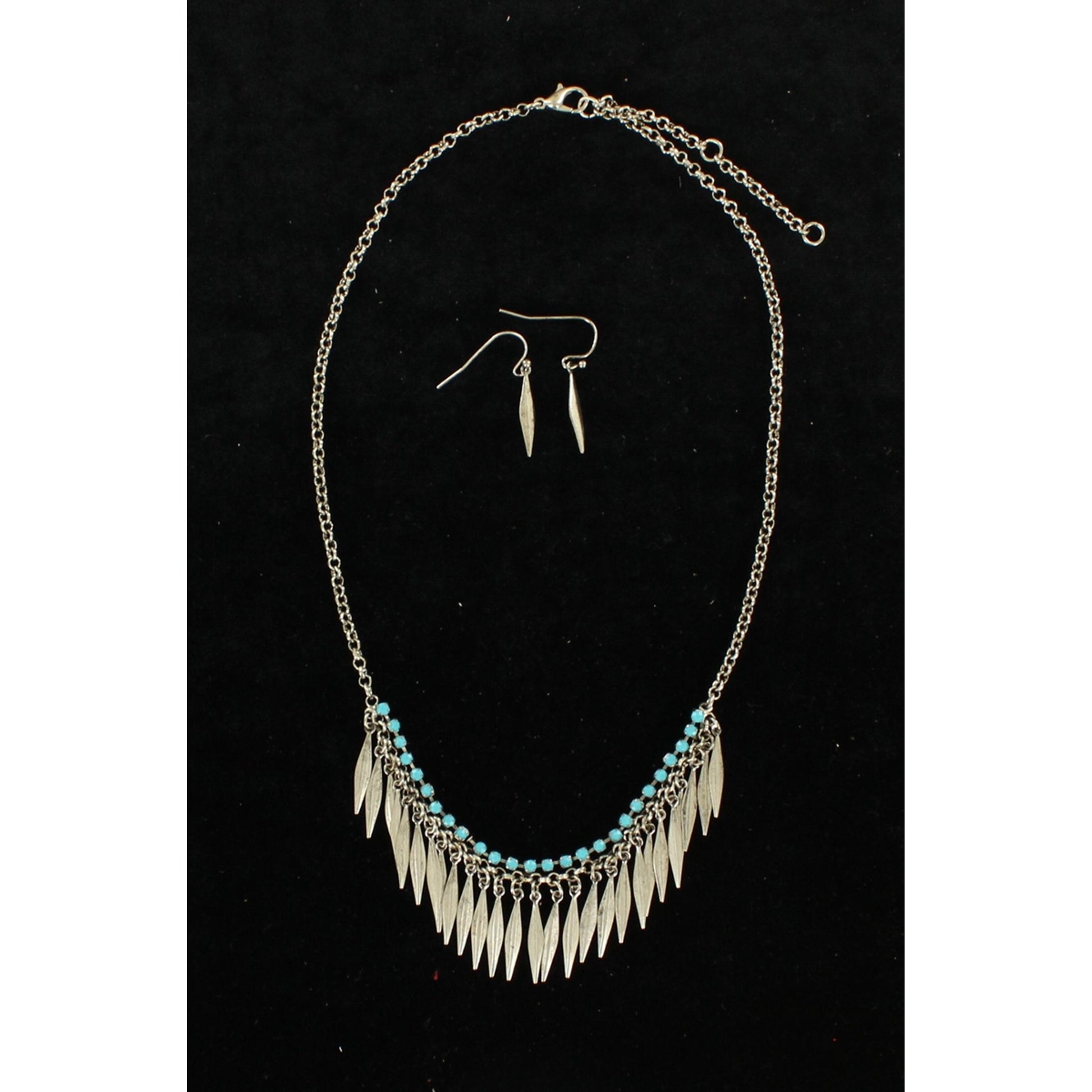 Blazin Roxx Feather Fringe Jewelry Set