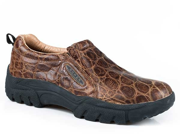 Roper Mens Performance Embossed Old Croc Slip On Shoe