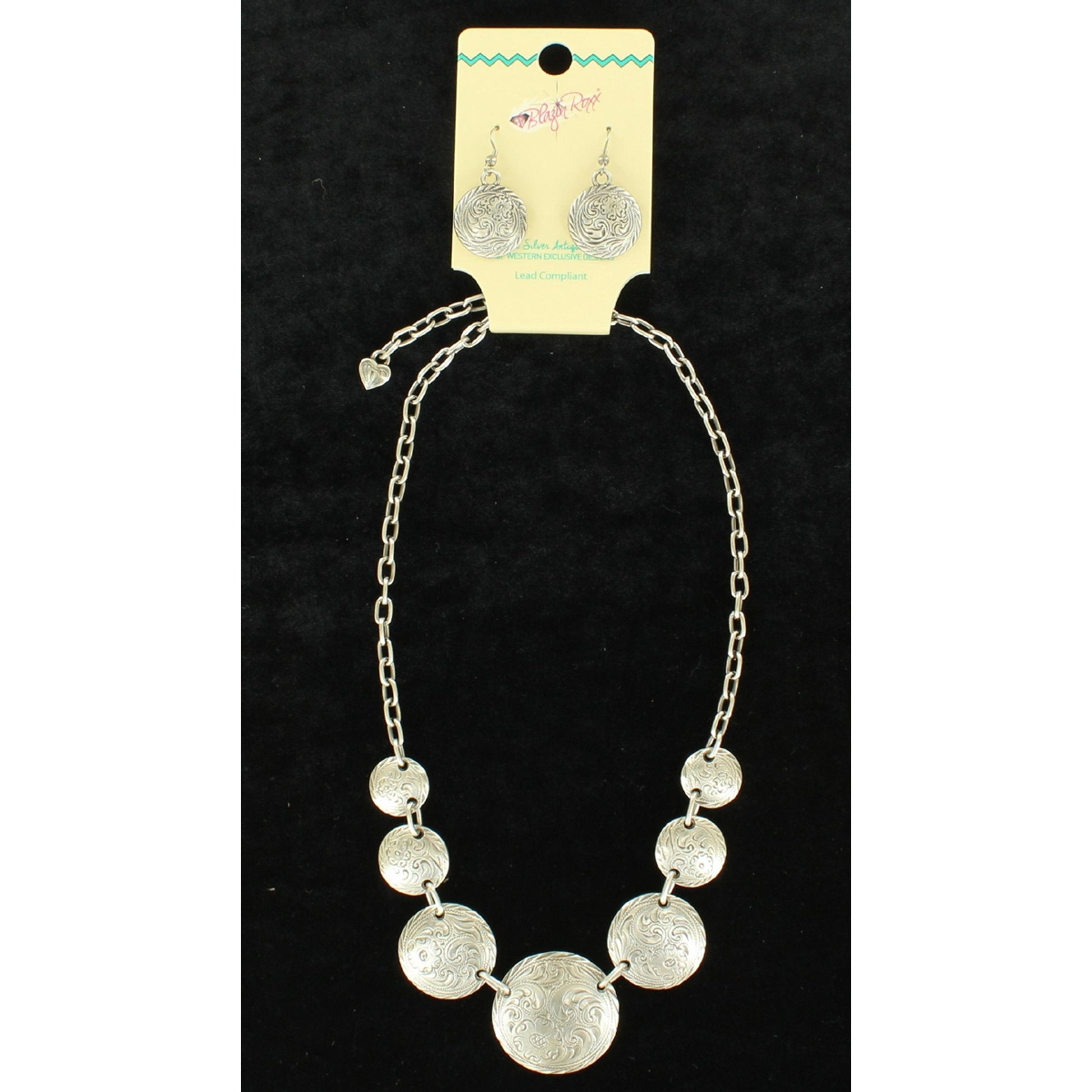 Blazin Roxx Western Coin Jewelry Set