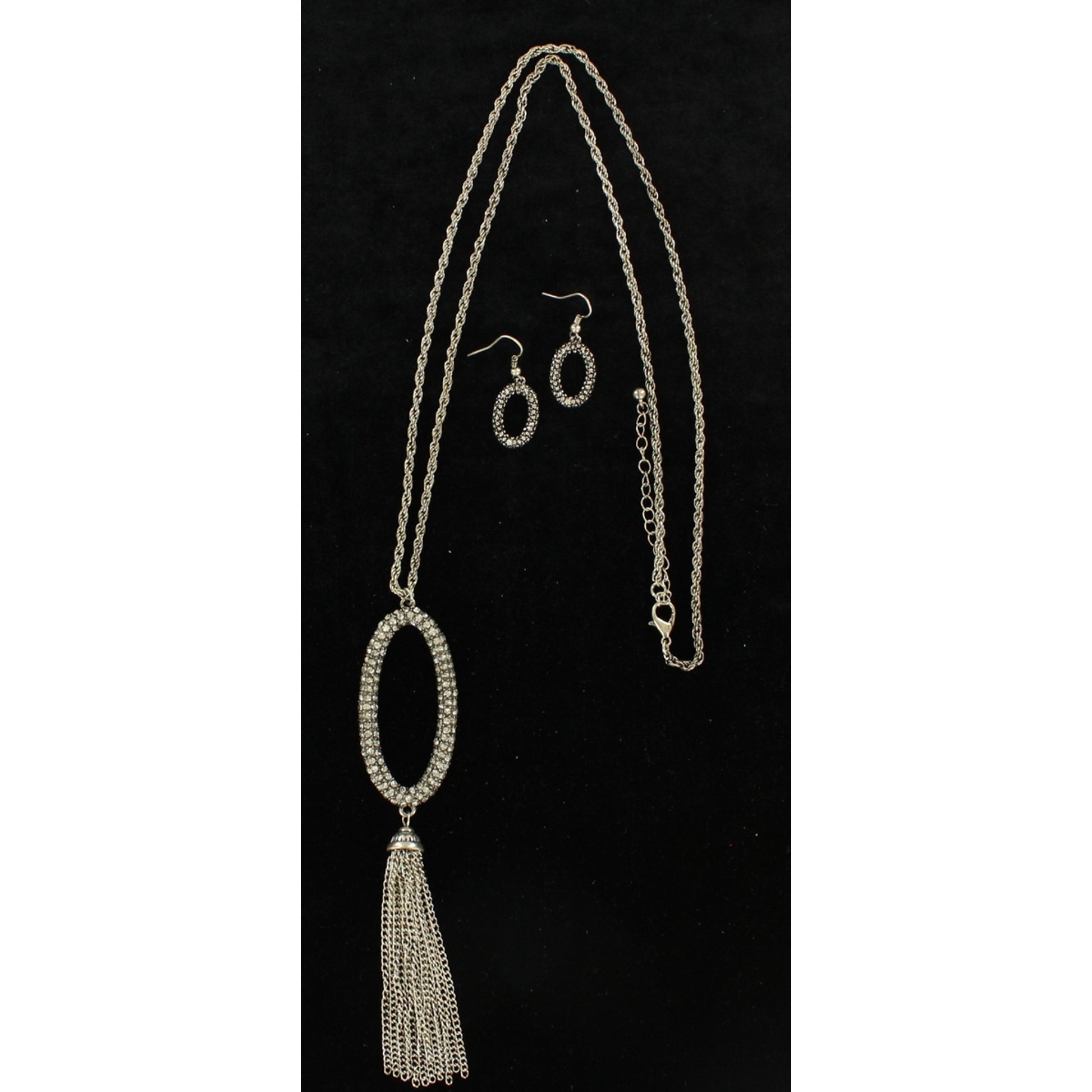 Blazin Roxx X-Large Hoop Fringe Jewelry Set