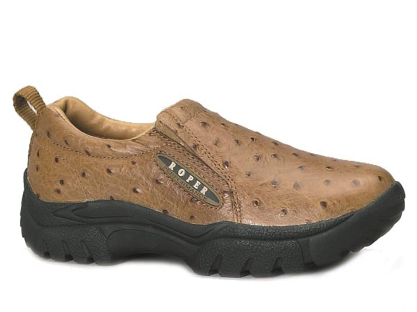 Roper Mens Performance Sport Faux Ostrich Slip On Shoes
