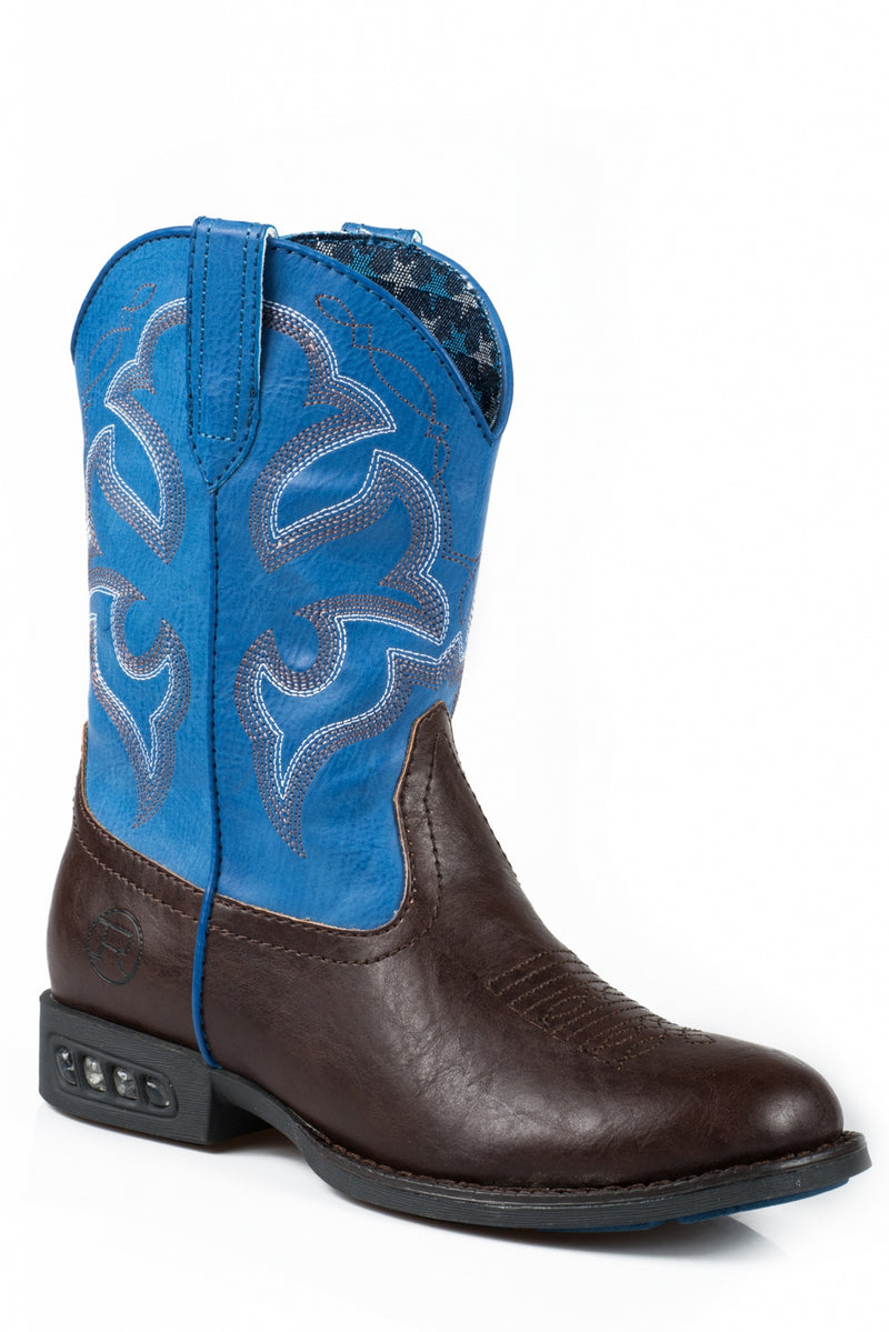 Roper Kids Lightning Light Up Western Boots
