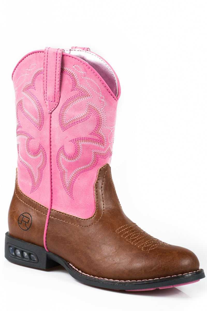 Roper Kids Lightning Light Up Western Boots