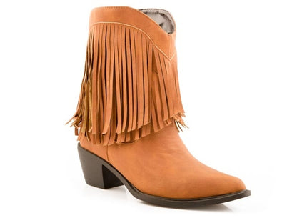 Roper Ladies Makinz Fringe Shorty Fashion Boot