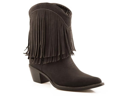 Roper Ladies Makinz Fringe Shorty Fashion Boot