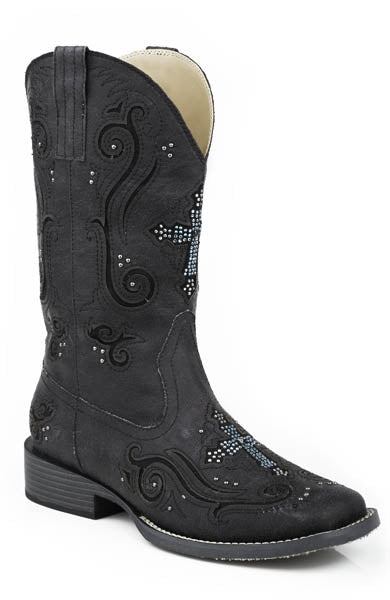 Roper Ladies Faith Bling Square Toe Western Boots