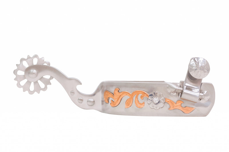 JG Ladies Spur w Copper & Crystal Stone