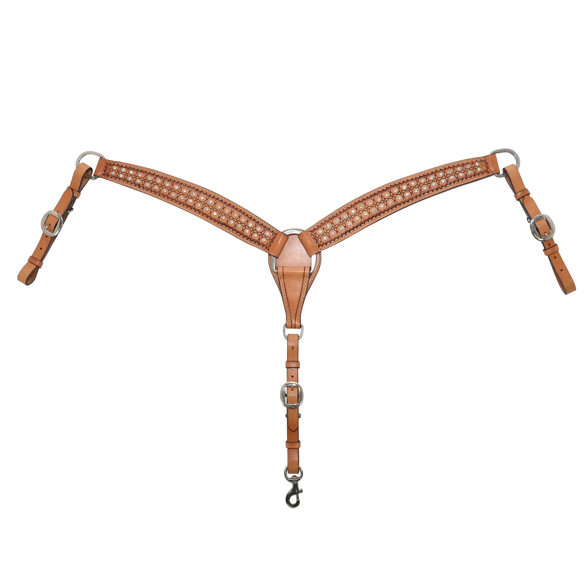 Circle Y Geometric Crystal Breast Collar