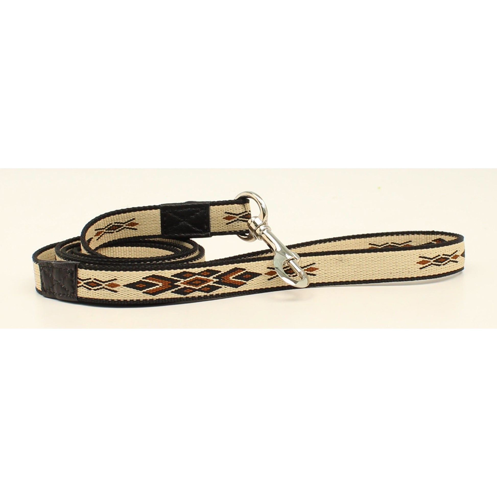 DBL Barrel Woven Run Diamond Dog Leash - Tan