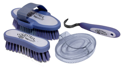 Desert Equestrian Equestria Sport 4-Pc Grooming Essentials Duffle Grooming Set