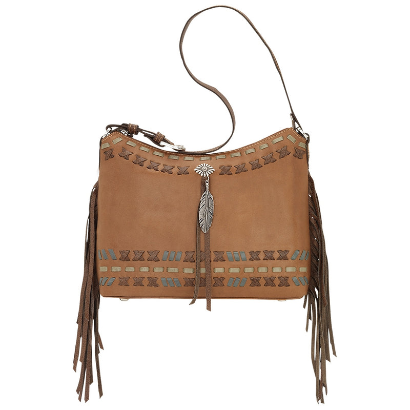 American West Mohican Melody Zip Top Shoulder Bag
