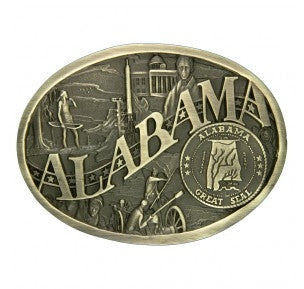Montana Silversmiths Alabama State Heritage Attitude Buckle