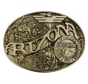 Montana Silversmiths Arizona State Heritage Attitude Buckle