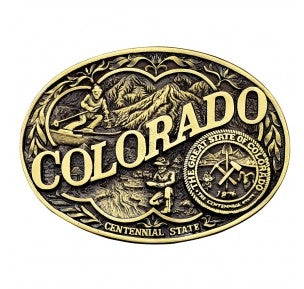 Montana Silversmiths Colorado State Heritage Attitude Buckle