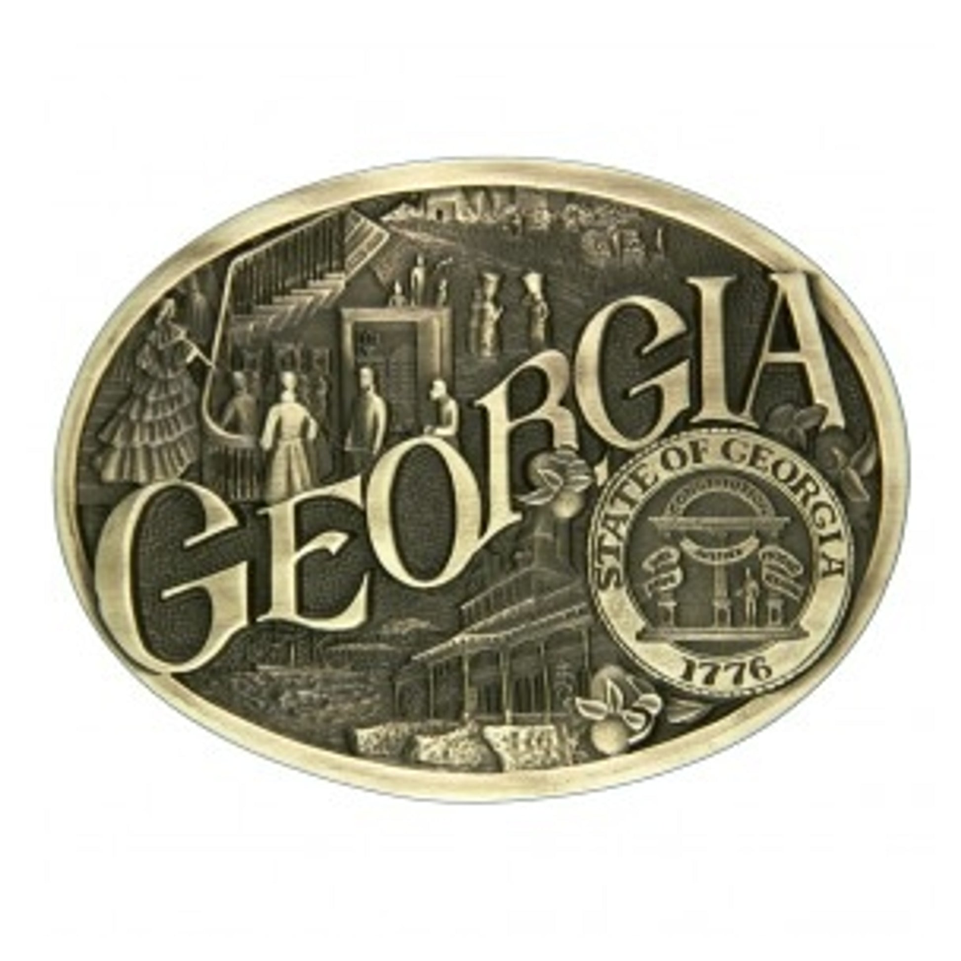 Montana Silversmiths Georgia State Heritage Attitude Buckle