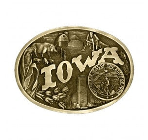 Montana Silversmiths Iowa State Heritage Attitude Buckle