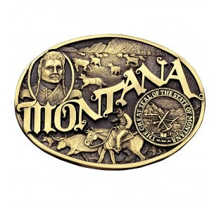 Montana Silversmiths State Heritage Attitude Buckle