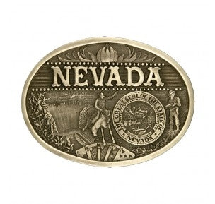 Montana Silversmiths Nevada State Heritage Attitude Buckle
