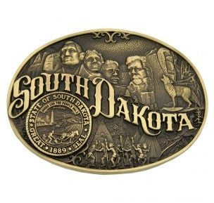 Montana Silversmiths South Dakota State Heritage Attitude Buckle