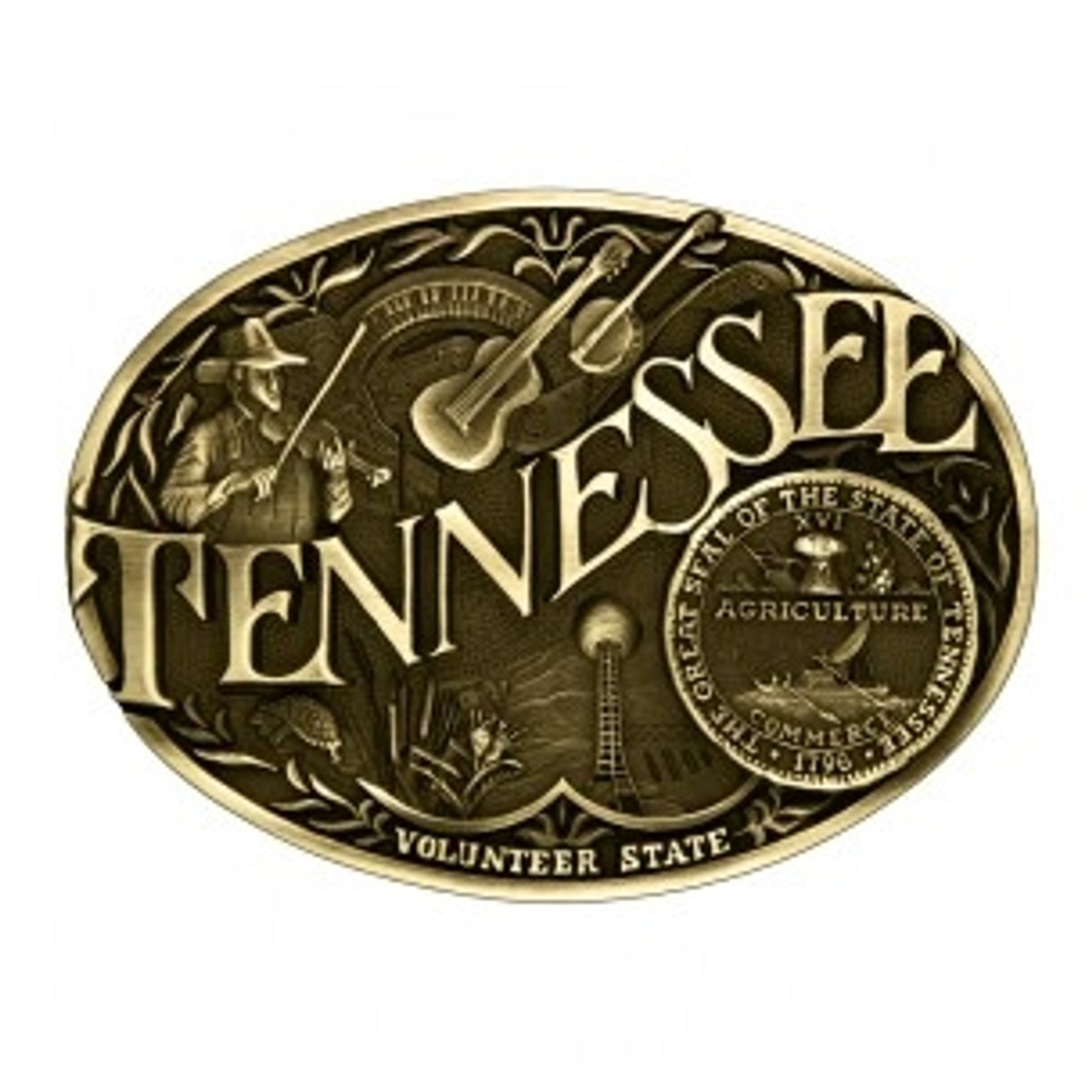 Montana Silversmiths Tennessee State Heritage Attitude Buckle