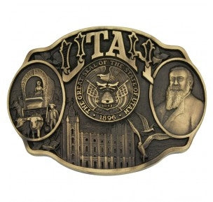 Montana Silversmiths Utah State Heritage Attitude Buckle