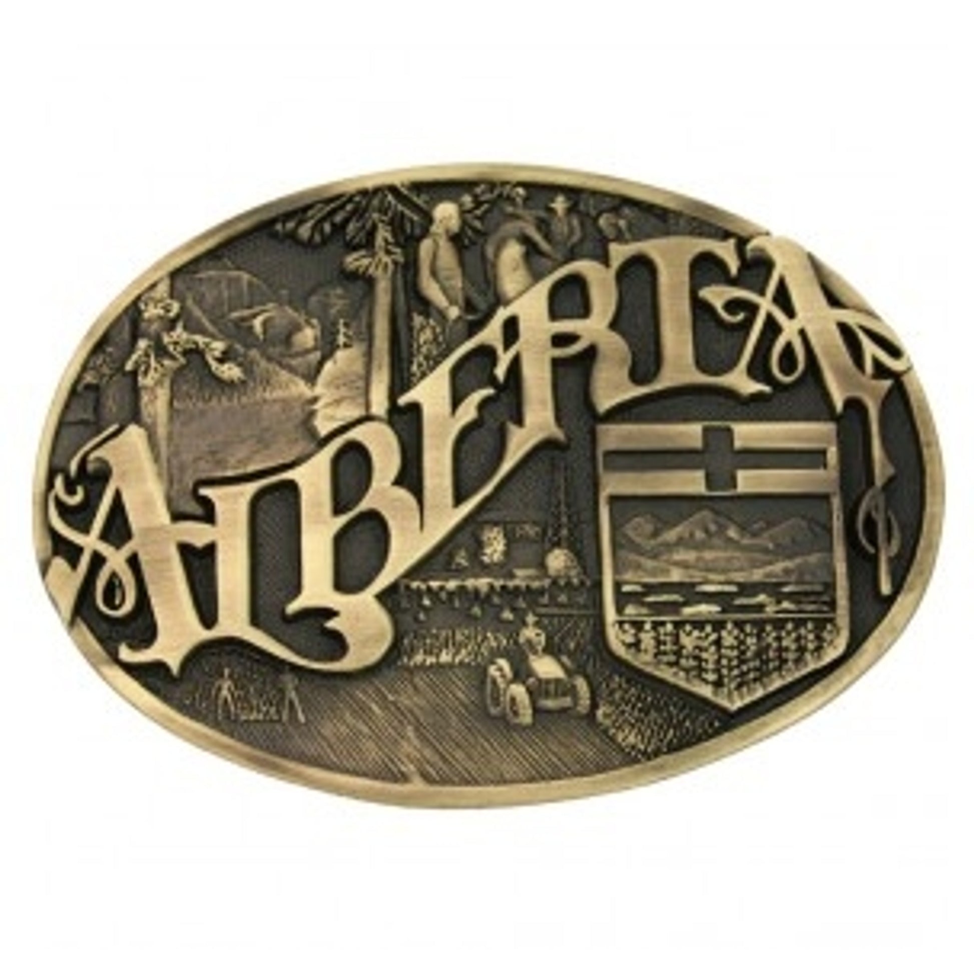 Montana Silversmiths Alberta Province Heritage Attitude Buckle
