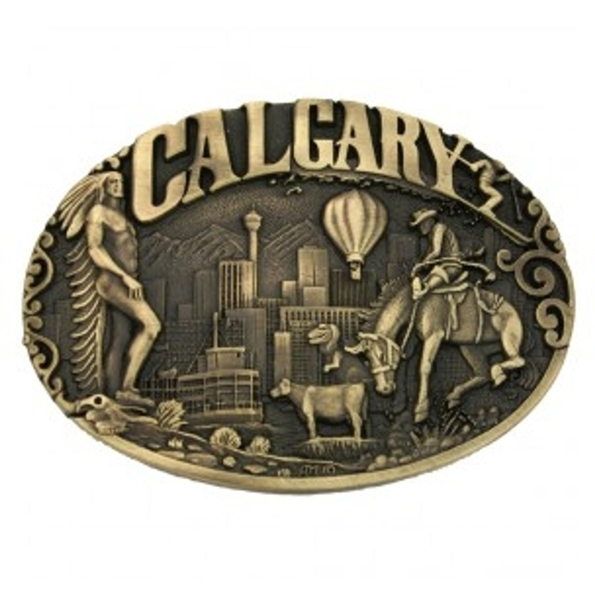 Montana Silversmiths Calgary Alberta Province Heritage Attitude Buckle