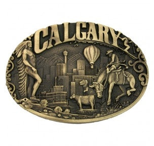 Montana Silversmiths Calgary Alberta Province Heritage Attitude Buckle