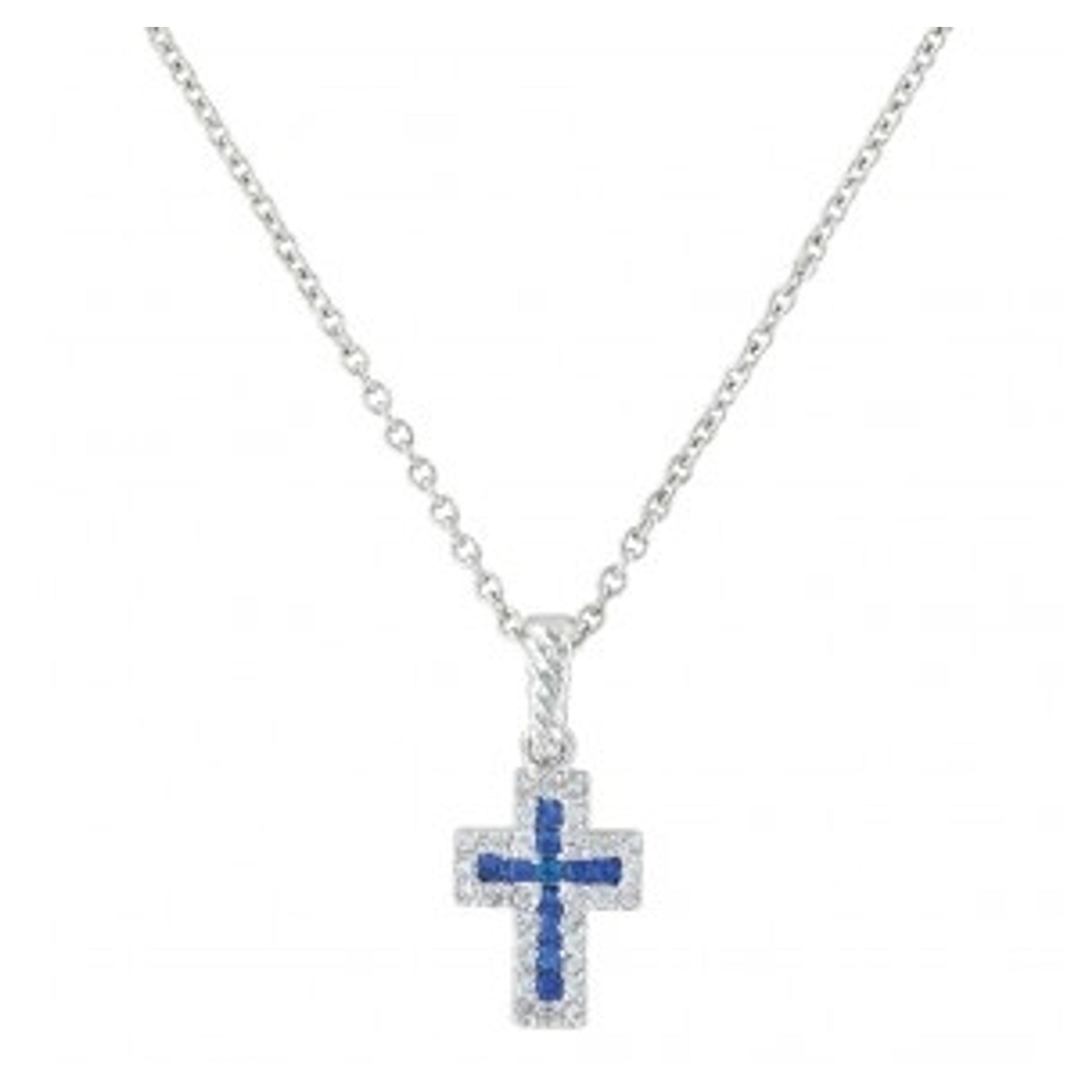 Montana Silversmiths Faith Found In The River Lights Cross Necklace