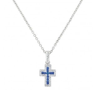 Montana Silversmiths Faith Found In The River Lights Cross Necklace