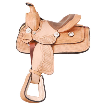 Tough 1 Miniature Half Seat Western Basket Saddle