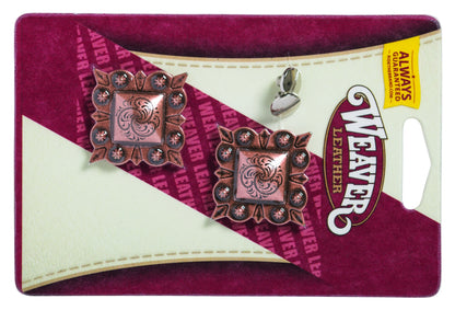 Weaver Square Berry Conchos