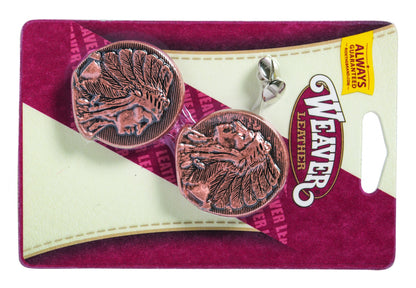 Weaver Left & Right Side - Indian Head Concho