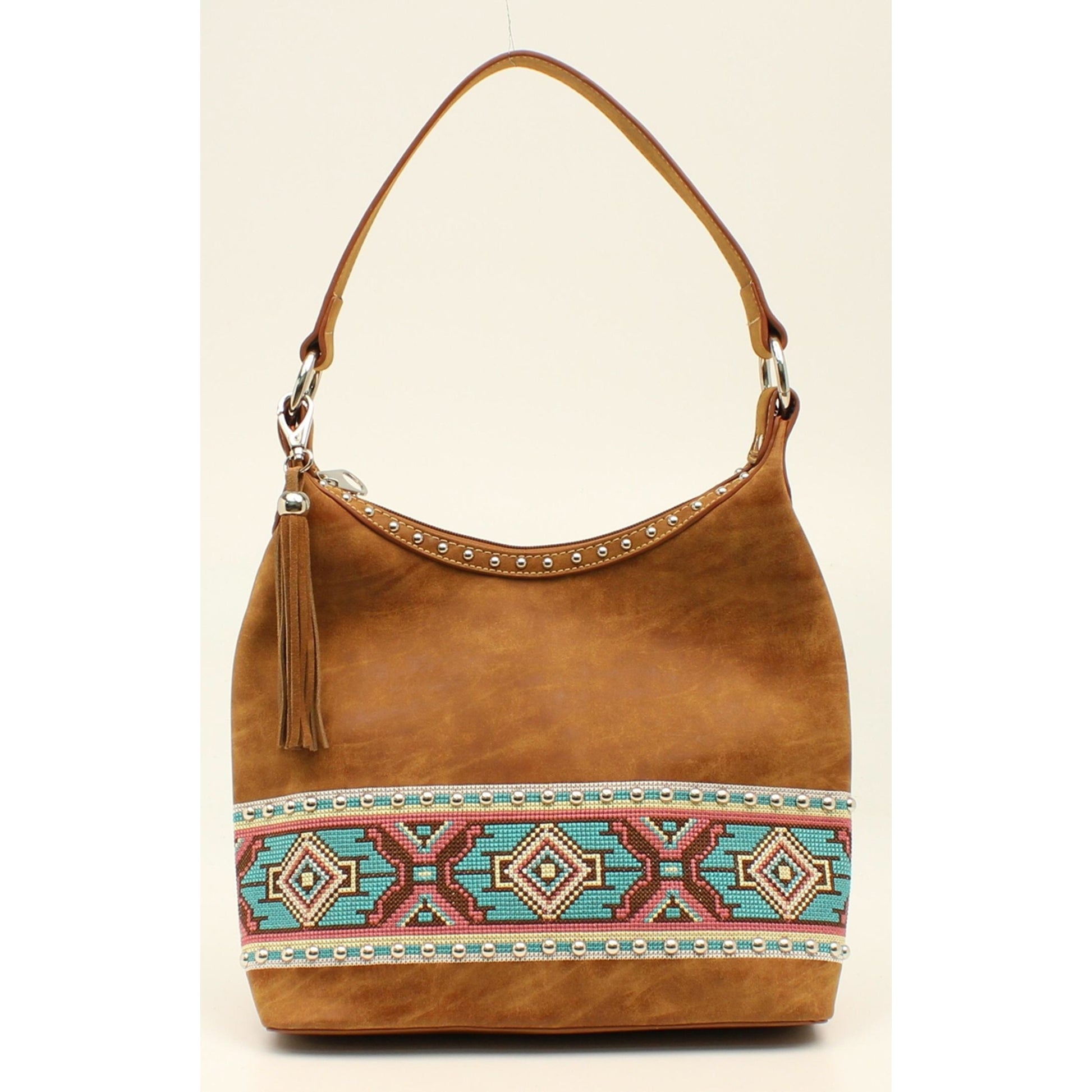 Nocona Shania Aztec Ribbon Hobo Bag