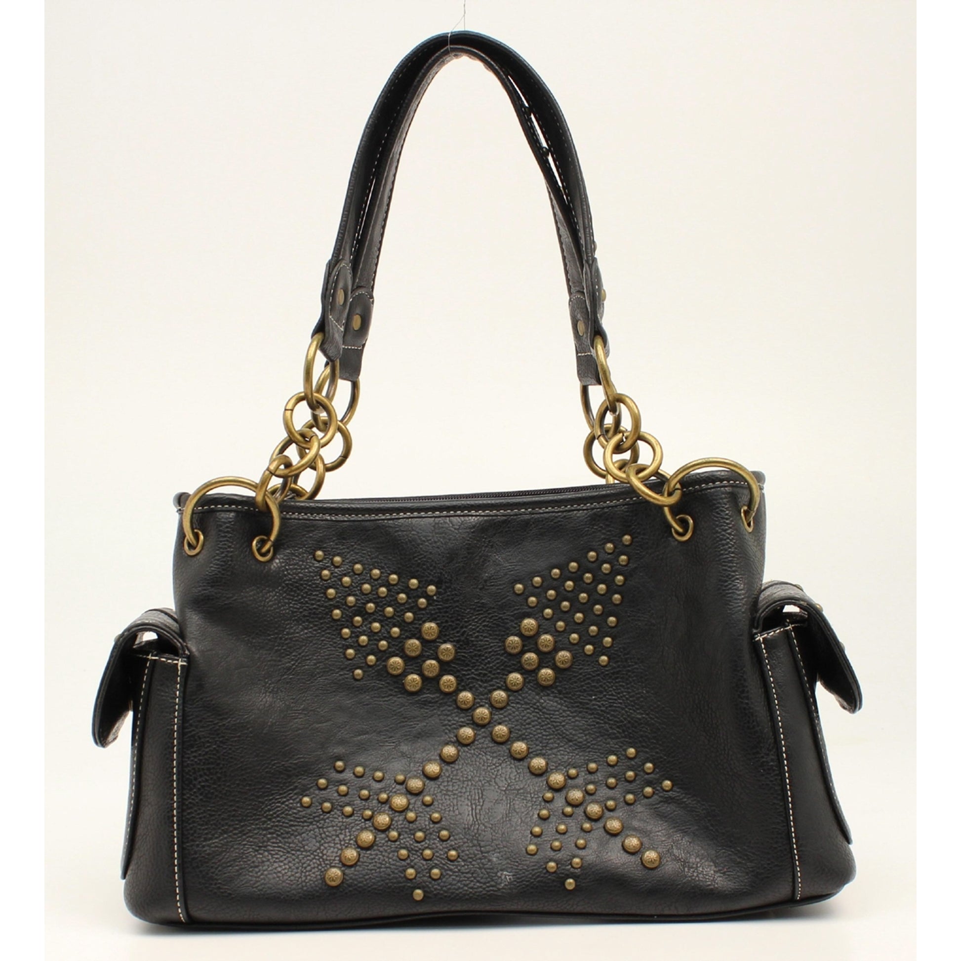 Nocona Claire Nailhead Double Arrows Satchel