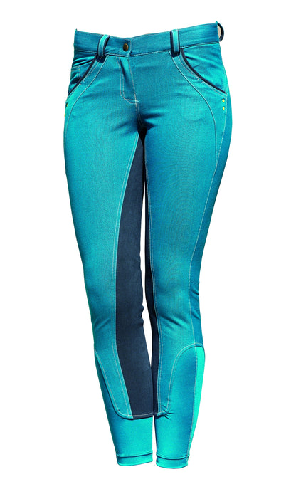 Horseware Ladies Self Seat Denim Breeches